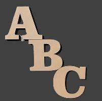 Laser cut Alphabet letters A