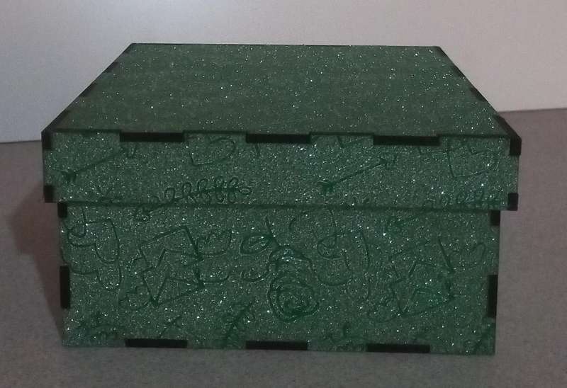 Gift boxes square shape covered