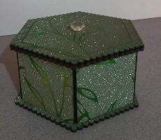 Gift boxes hexagon shape covered