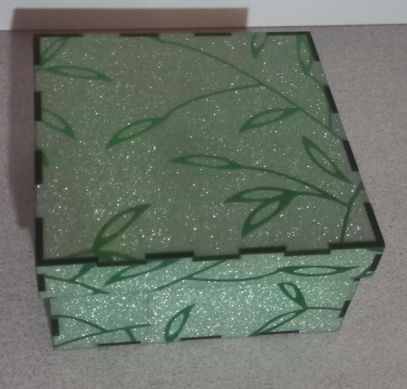 Gift boxes square shape covered
