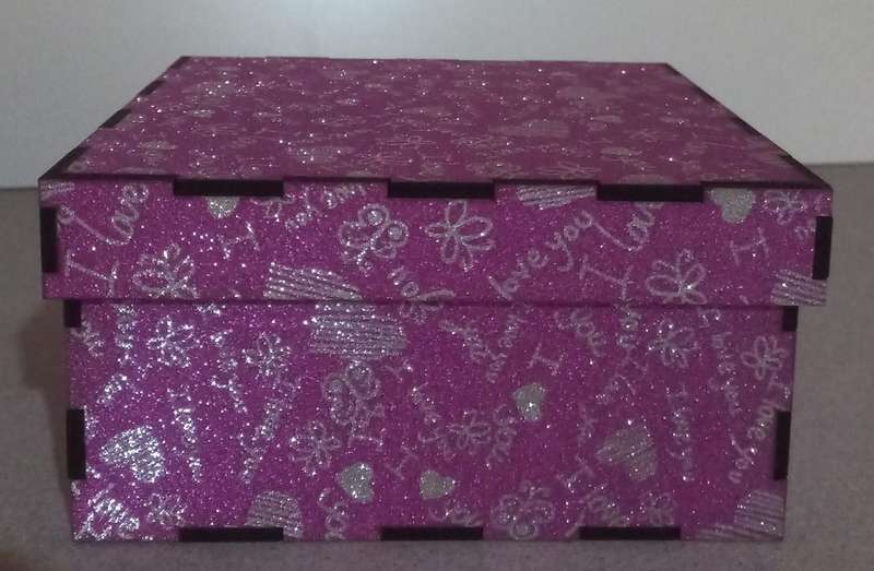 Gift boxes square shape covered
