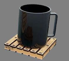 Pallet coasters sold per each 100x100 (melamine)