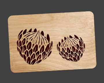 Placemats mdf yellow, dark brown or white