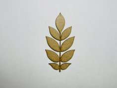 Laser Cut wood ash leaf Shape 76mm high