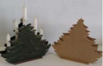 Xmas tree -  holds 5 candles 240x60x205