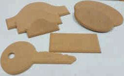 Key Rack  Gable 3 Keys 140x80- all in millimeters