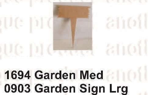 Garden Sign (Large) 300x120x370(ALL SIZES IN MILLIMETERS)