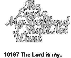 The Lord is my Shepherd..136x90x3mm
