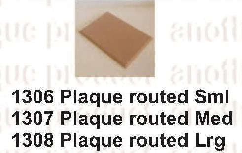Plaque Routed Sml 135x85mm