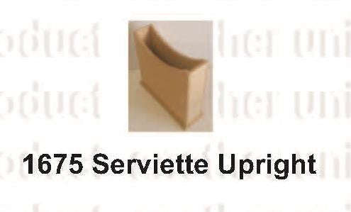 Serviette Holder - Upright 195x65x175(ALL SIZES IN MILLIMETERS)