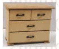 4 - Drawer jewel box with feet 235x110x195(ALL SIZES IN MILLIMETERS)