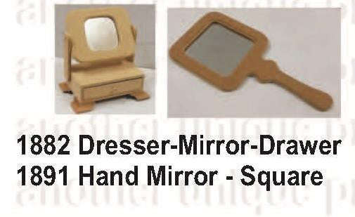 Hand Mirror - Square 130x260(ALL SIZES IN MILLIMETERS)