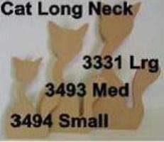 Cat long neck lrg 420x245x6mm