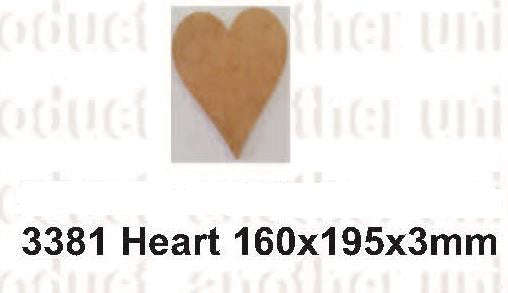 Heart - 160x195x3mm