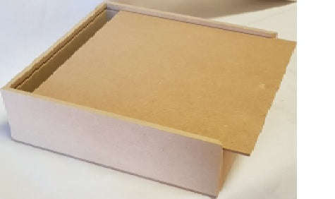 Wooden box D - Sliding Lid 235x235x70mm
