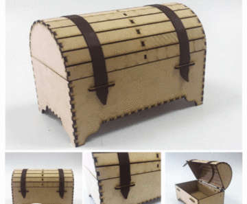 Chest Kist (memory box)- sml 200x150x120mm - 3mm mdf with out straps