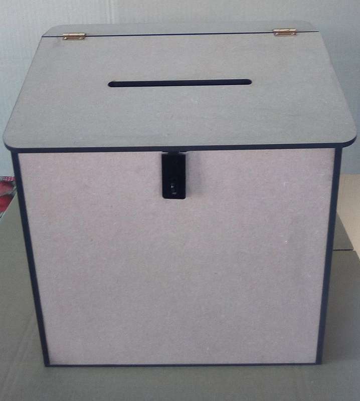 Ballot or suggestion Box 300x230x320 high with Fittings