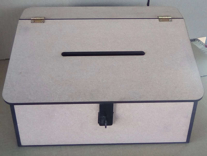 Ballot or suggestion Box 300x230x160 with Fittings
