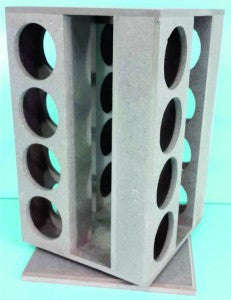 Spice rack - turn table -185-x-185-x-275mm