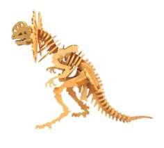 3D wooden Dilofossaur Dinosaur - model- puzzle-in 3mm