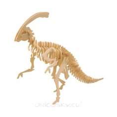 3D wooden Parasaurolophus - model- puzzle-in 3mm