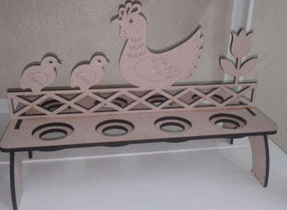 Egg holder - 8 eggs - wooden