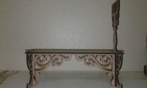 Doll bench - bedroom - wooden
