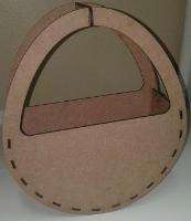Egg shaped basket  - wooden