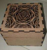 Rose box small 100x100x80mm- wooden