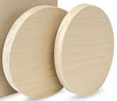 Round wooden canvas 100mm od x 24mm in mdf