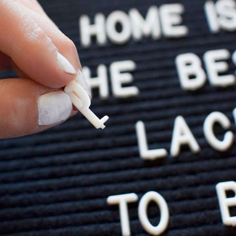 Black Plastic Letter Board (31 x 22cm)