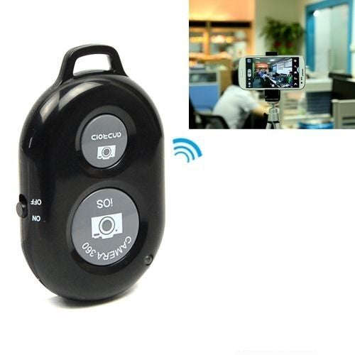 Bluetooth Remote Camera Shutter For Apple, IOS And Android - Black