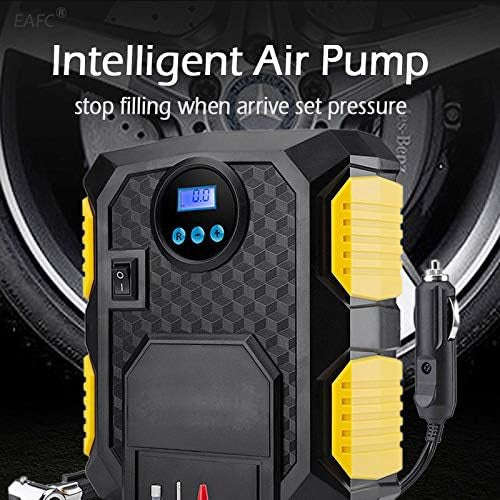 YY-3609 Digital Tire Inflator 12V DC, Portable Air Compressor Pump for Car Tire, Auto Tire Pump w...