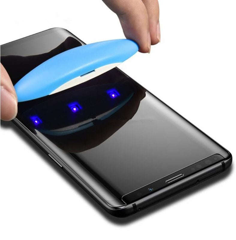 UV Nano Liquid Full Glue Curved Tempered Glass for Samsung S9 Plus