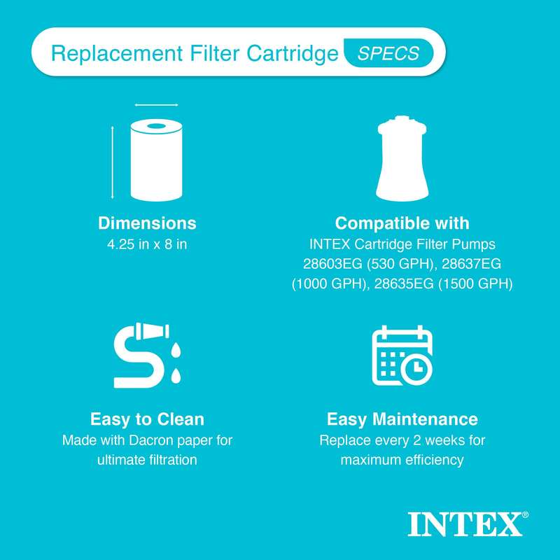 Intex 29000E Type A Pool Filter Cartridge