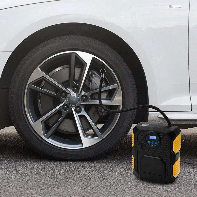 YY-3609 Digital Tire Inflator 12V DC, Portable Air Compressor Pump for Car Tire, Auto Tire Pump w...