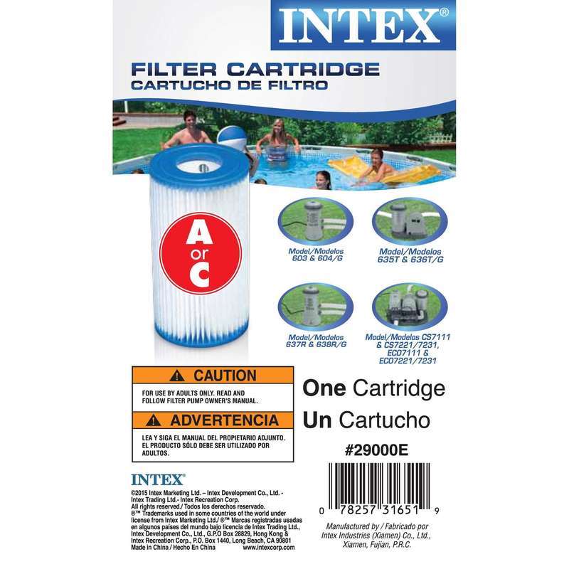Intex 29000E Type A Pool Filter Cartridge