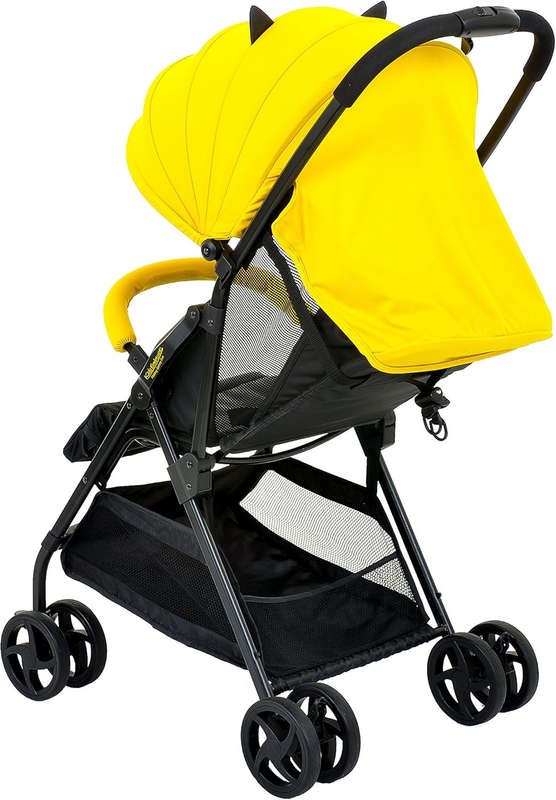 KidsEmbrace Batman Lightweight Compact Stroller, DC Comics Collapsable Stroller with Canopy, Yell...