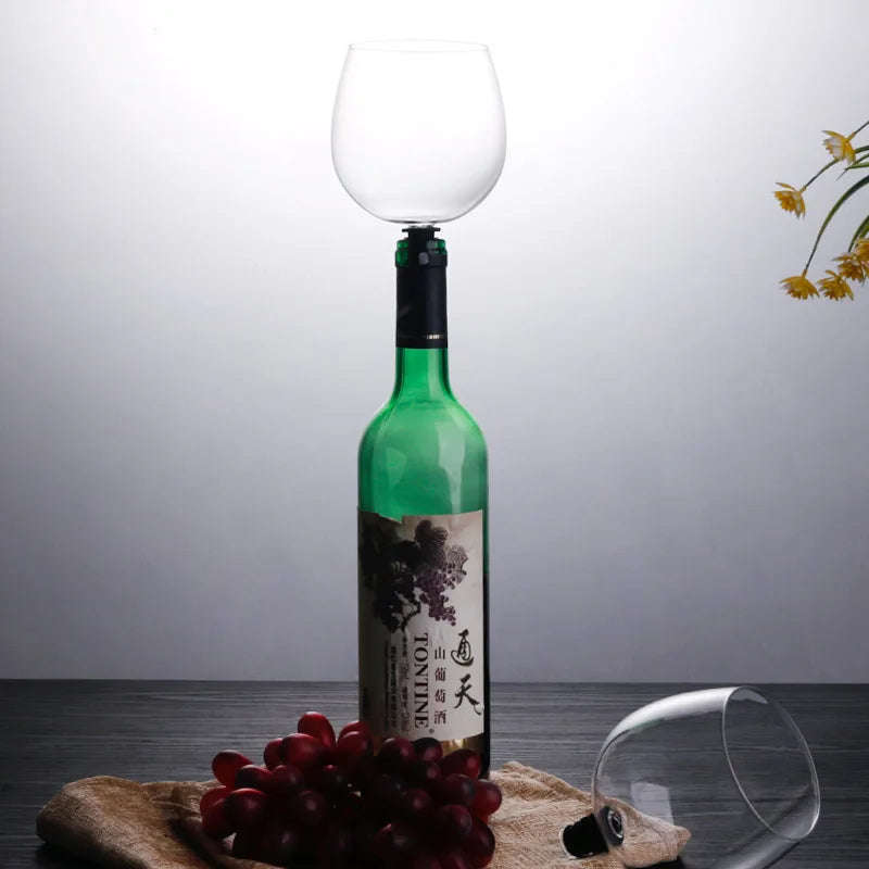 Wine Bottle Glass Topper - Drink Directly From the Bottle