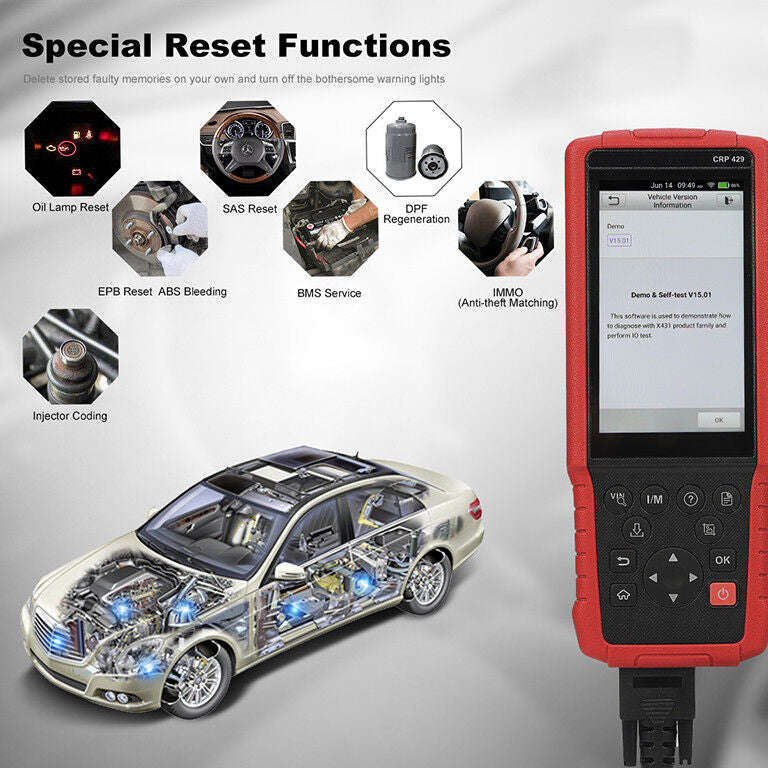 Launch CRP 429 Full System Diagnostic & IMMO Programmer Machine