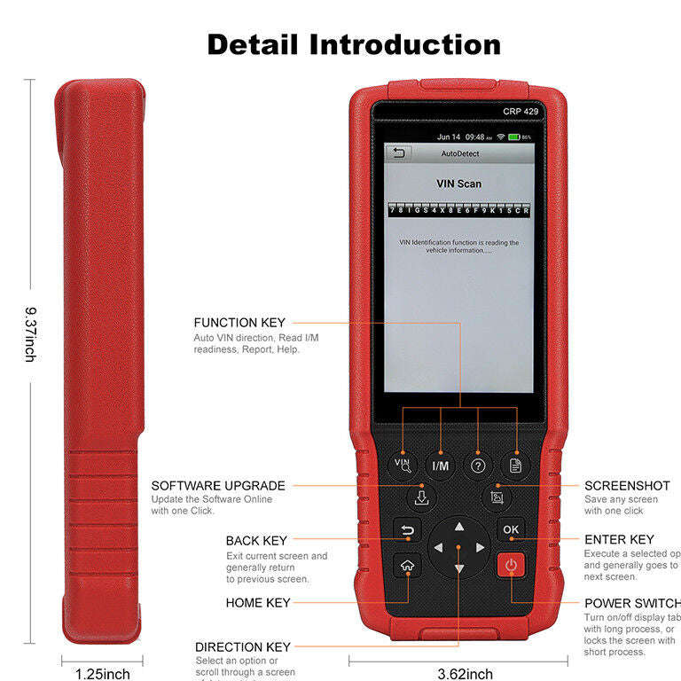 Launch CRP 429 Full System Diagnostic & IMMO Programmer Machine