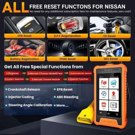 Launch Elite for Nissan Full Systems Bi-Directional Diagnostic Scan Tool
