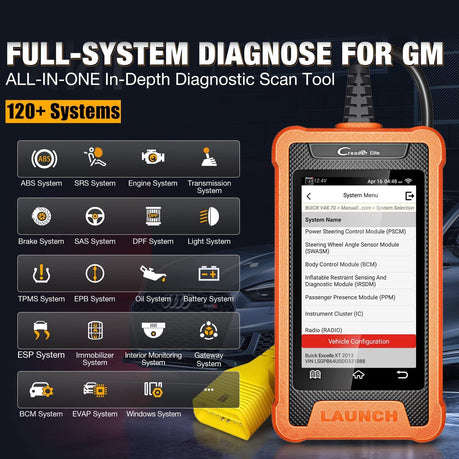 LAUNCH Creader Elite GM Bidirectional Scan Tool (Parallel Import)