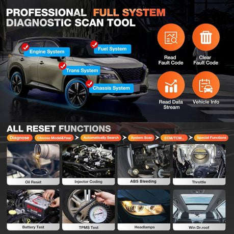 Launch Elite for Nissan Full Systems Bi-Directional Diagnostic Scan Tool