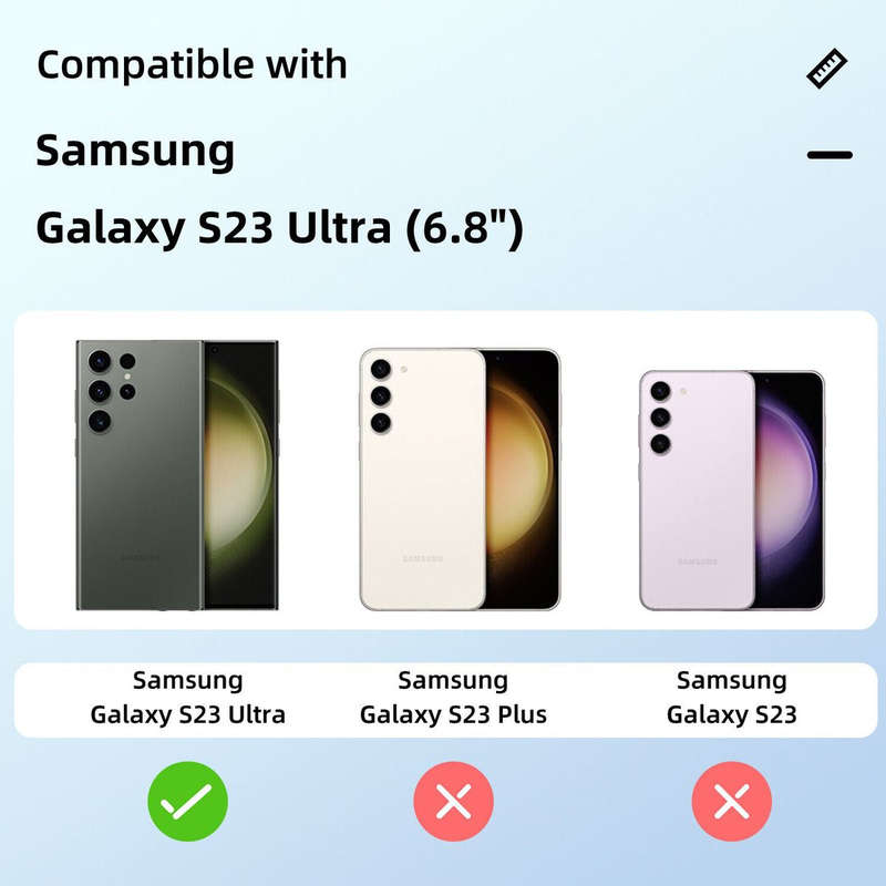 Multicolor Ring Ultra HD Camera Lens Protector for Samsung S23 Ultra