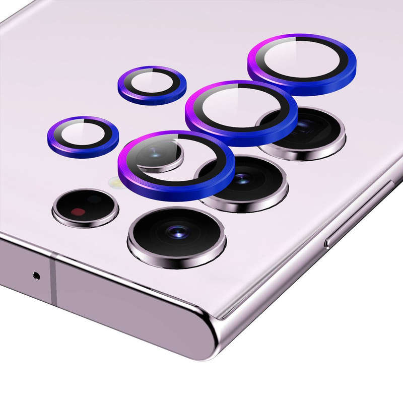 Multicolor Ring Ultra HD Camera Lens Protector for Samsung S23 Ultra
