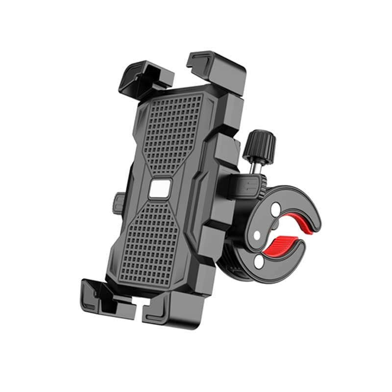 JY-032 360-Degree Rotatable Motorcycle & Bicycle Bracket - Black