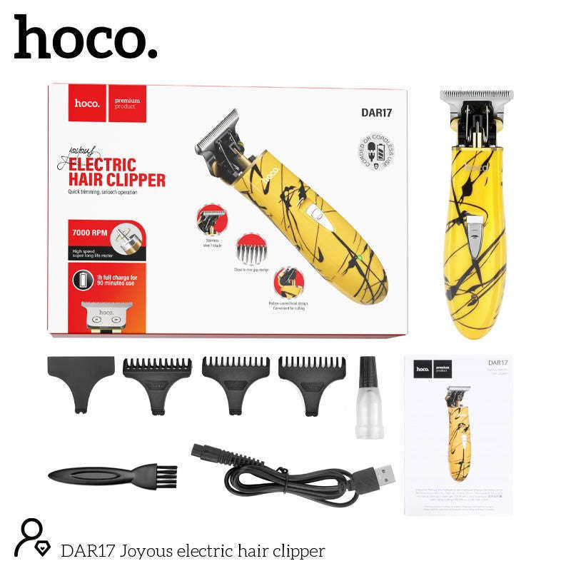 Hoco DAR17 USB Corded or Cordless Battery Powered Electric Hair Clipper