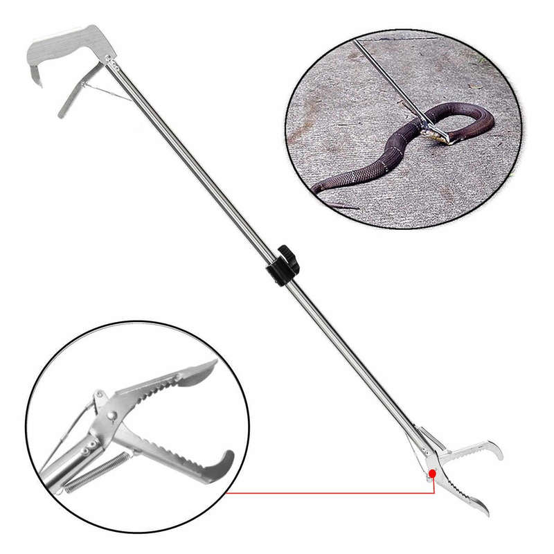 Foldable Snake Catcher Tongs Clamps - 1.5M