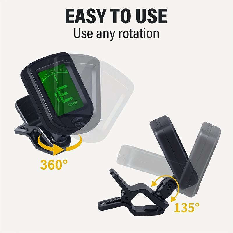 Techme Pro Digital Clip On Guitar Tuner